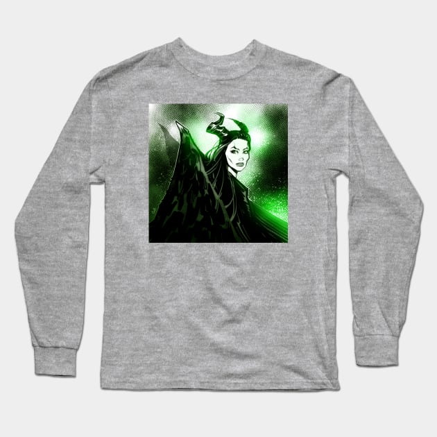 Maleficent Long Sleeve T-Shirt by igloinor